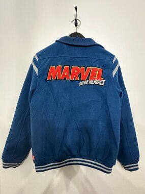 MEN'S MARVEL 80 YEARS VARSITY JACKET SIZE SMALL DISNEY AUTHENTIC